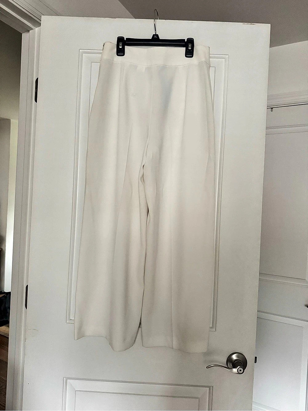 Zara Wide Leg Pants in White Size Medium